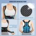 thumbnail image 2 of Brace Posture Corrector for Women and Men, Shoulder Straightener, Adjustable Full Back Support, Upper and Lower Back Pain Relief - Scoliosis, Hunchback, Hump, Thoracic, Spine Corrector,L,Black, 2 of 9