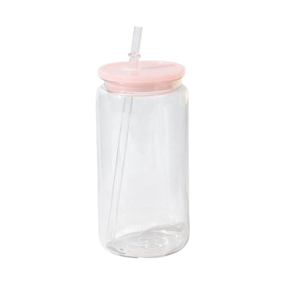 Colorful Reusable Plastic Mason Jar Cups with Lids and Straws Shatter Resistant Clear Drinking Tumblers for Office Outdoor Picnic Party Iced Coffee Juice Smoothie Beverages