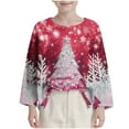 thumbnail image 1 of Chemise à Manches Longues pour Enfants Imprimé Décontracté Ample avec Col Rond, Chemises Amusantes, 1 of 8