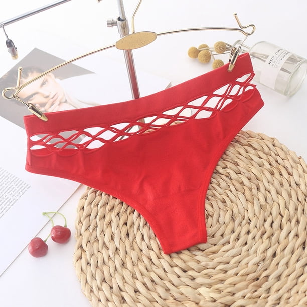 Tanga Sexy, tangas de algodón para mujer, bragas ahuecadas para mujer, ropa interior de talla grande S-XXL para mujer, ropa interior femenina Tan Jianjun unisex