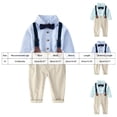 thumbnail image 4 of mgoYE Toddler Boy Dress Clothes Outfit Button Shirt + Pants Set, 4 of 7