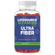 LifeSource Vitamins Ultra Fiber Gummies - Fiber Supplement for Adults - Gluten Free, 60 Ct