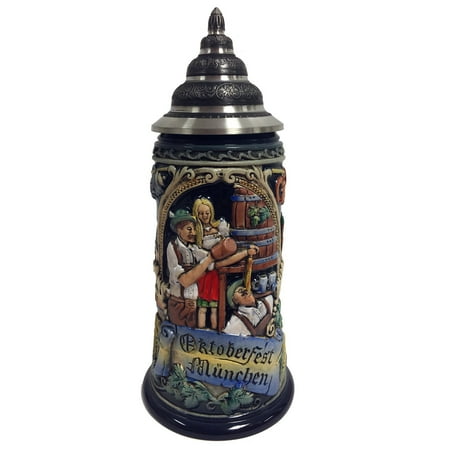 German Beer Stein - 2018 Munchen Munich Bavarian Oktoberfest Gift Boxed LE German Beer Stein .75 L
