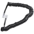 thumbnail image 2 of 9.3" Black RJ9 Telephone Phone Modem Coil Line Cord Cable, 2 of 5