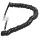 thumbnail image 2 of 9.3" Black RJ9 Telephone Phone Modem Coil Line Cord Cable, 2 of 5