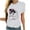 #1 White, variant on Lolmot Pink Ribbon Shirt for Women Breast Cancer Awareness T-Shirt Cancer Fighter Tees Motivational Round Neck Short Sleeve Tops