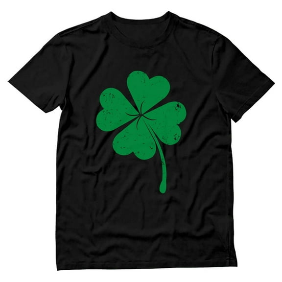 Tstars Mens Four Leaf Clover St Patricks Day Irish Shamrock Mens St Patricks Day Cool Shirts Gift for Him Irish T Shirt