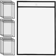 thumbnail image 1 of Paquete de 10 Fundas de Plástico PVC para Órdenes de Trabajo y Tickets de Taller, Negras y Transparentes, Impermeables y Reutilizables., 1 of 5