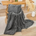 thumbnail image 4 of Sherpa Throw Blanket-3D Stylish Design Super Soft Fuzzy Cozy Warm Blanket Thick Plush Fluffy Furry Blankets for Teen Girls Women Couch Bed Sofa Chair Men Boys Gift(Tan,50"x65"), 4 of 5
