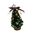 thumbnail image 4 of Rongfmy DIY Christmas Tree Handmade Kit Christmas Gift Decorative Adornment Scene Layout Deep Green, 4 of 9