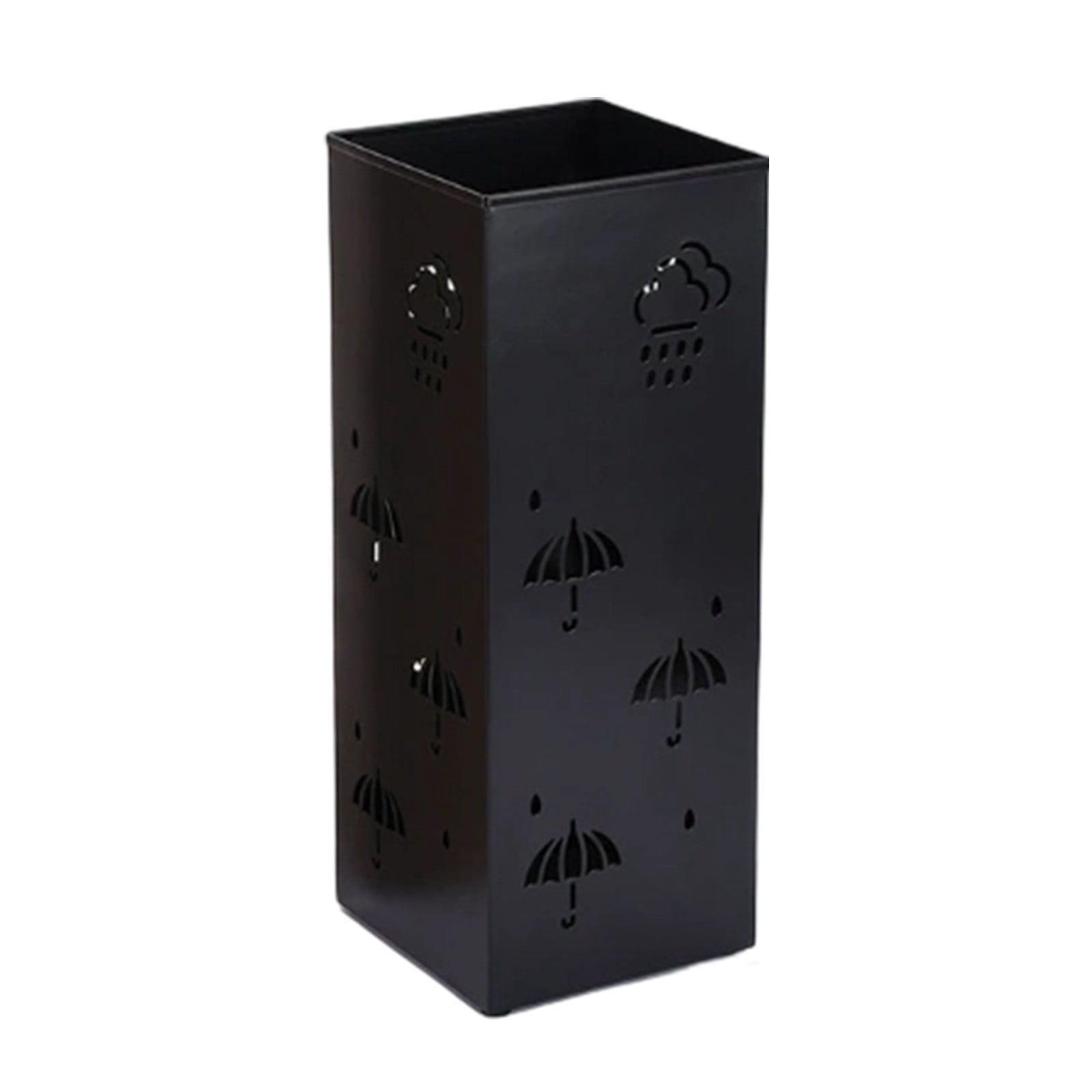 Decorative Metal Umbrella Holder, Freestanding Stand with Drain Holes for Entryway