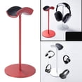 thumbnail image 3 of Soporte para auriculares de aleación de aluminio desmontable estable portátil rojo, 3 of 8