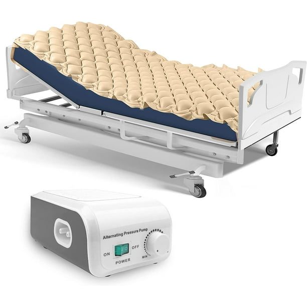 almohadilla para la cama para prevenir las llagas en la cama del hospital, incluye colchón de aire inflable y bomba silenciosa, para el alivio de la presión en la cama y el tratamiento de las llagas ShuxiuWang 1327533068550