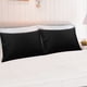 thumbnail image 4 of Funda de Almohada Unique Bargains Algodón con Cierre de Sobre 2 Piezas 51x76cm Negro, 4 of 6