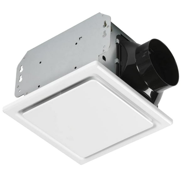 Homewerks Bathroom Exhaust Fan Ceiling Mount - 1.5 Sones, 80 CFM - White