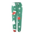 thumbnail image 3 of Sweatpants Women Plus Size Christmas Print High Elastic Waisted Straight Leg Lace up Jogger Trousers with Pockets Drawstring Athletic Track Pants, 3 of 4