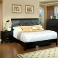 thumbnail image 3 of FOA Muscett 2pc Espresso Solid Wood Bedroom Set - King + Nightstand, 3 of 6