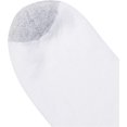 thumbnail image 2 of Fruit Of The Loom Men's 6 Pack White Breathable Ankle Quarter Socks - Size 6-12, 2 of 3