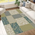 thumbnail image 2 of 1PC Patchwork Pattern Area Rug Local Carpet, Lightweight Washable Easy-to-Tidy Carpet Mat Festival Gift, Suitable for Living Room, Bedroom, Dining Room, Bathroom, Office, Hallway, Choose Room Decor, 2 of 8