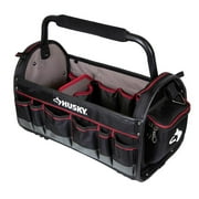 Husky 20 in. Pro Tool Tote with Removable Tool Wall, Black