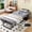 Gray-75“*31” with headboard, variant on Anyhave Portable Folding Bed  with Memory Foam Mattress, Foldable Guest Bed, Heavy Duty Metal Frame Wheels, Space Saving, 75" x 31"