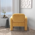 thumbnail image 6 of SEYNAR Mid-Century Modern Velvet Upholstered Accent Chair,Elephant Trunk Lounge Chair for Living Room(Mustard), 6 of 6