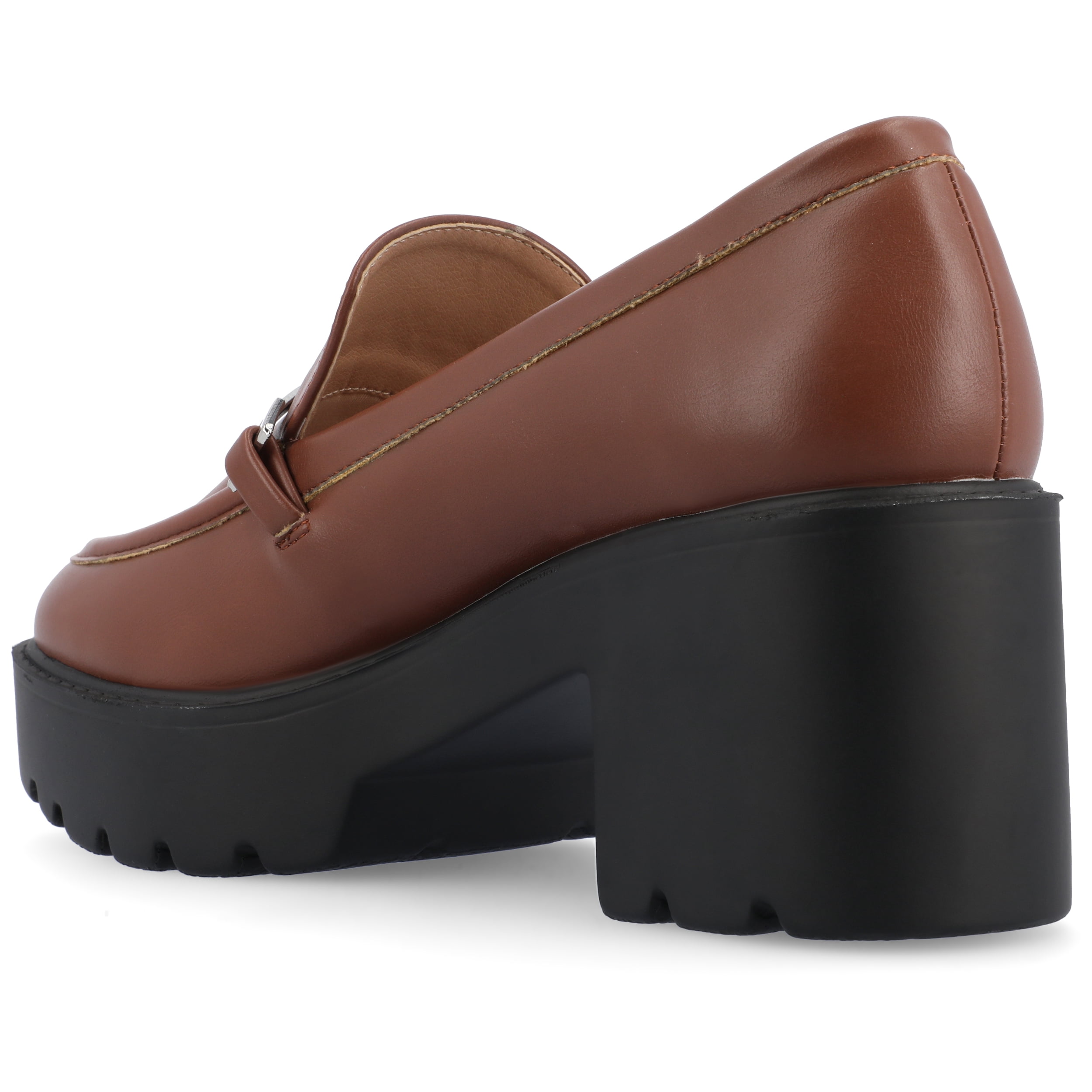 Journee Womens Kezziah Loafer Style Lug Outsole Platform Pumps, Widths Available
