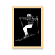 thumbnail image 1 of Deporte de invierno, esqui patron negro Cuadro de madera decorativa marco de casa A4, 1 of 3