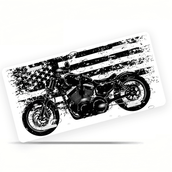 1 Pcs 2D Flat License Plate Covers & Frames, Motorcycle and For Decorative Front, Waterproof For Decoration Aluminum License Plate Covers & Frames Cover For Men Women, 12" X 6"