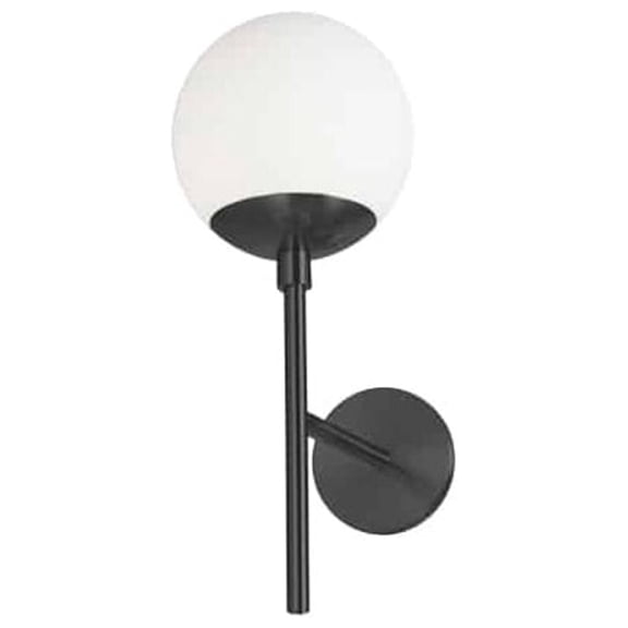 Dainolite - Dayana - 1 Light Wall Sconce-Matte Black Finish - Dainolite