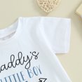 thumbnail image 5 of Bagilaanoe 2pcs Toddler Baby Boy Shorts Set Short Sleeve Letter Print T Shirt Tops + Shorts 6M 12M 18M 24M 3T Kids Casual Summer Clothes, 5 of 8