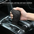 thumbnail image 4 of TACILIP Car Accessories, Leather Lattice Pattern Gear Knob Cover, Auto Car Knob Protective Sleeve Hoop & Loop Type, Gifts for Father, 4 of 6