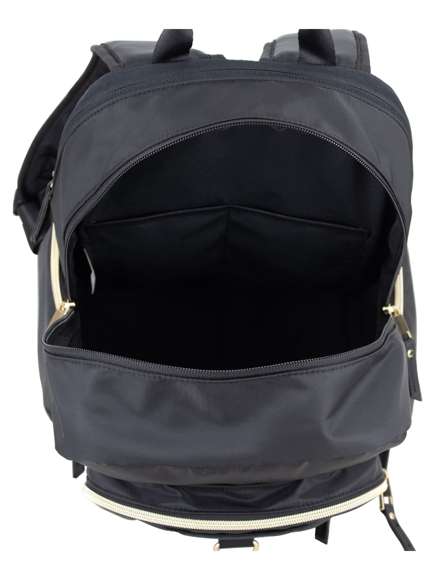 Eastsport Unisex Lauren 2.0 Backpack, Black/Gold