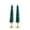 2Pcs, variant on Remote Control Christmas Tree Shaped Flameless LED Candle, Embossed Paraffin Wax Pine Tree Light with Golden Metal Holder, Battery Operated Flickering Tabletop Ornament for Xmas Home & Party Layout,A