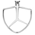 thumbnail image 1 of Batteur Plat en Acier Inoxydable, compatible avec la version de Batteur sur Socle KitchenAid 7QT, 1 of 4