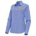 thumbnail image 2 of Women's Antigua Royal Pitt Panthers Porter Woven Tri-Blend Long Sleeve Button-Up Shirt, 2 of 3