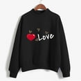 thumbnail image 3 of Gibobby Sudadera oversize mujer Sudadera de forro polar de manga larga para mujer(Negro,M), 3 of 4