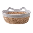 thumbnail image 2 of Canasta de Cama de gato tejida a mano Salvador Estera de rasguño de gato Cama tejida para gatos gris S, 2 of 10