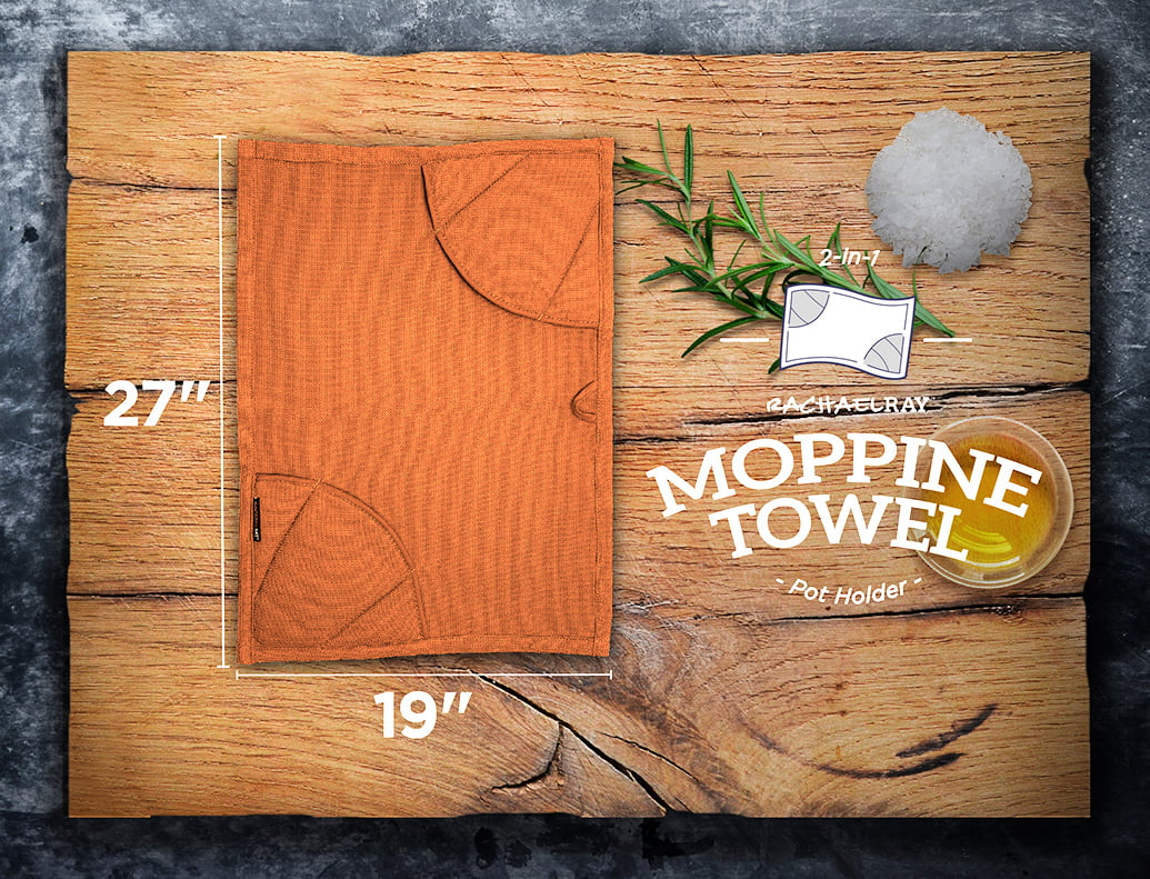 Rachael Ray Set of 3 Moppines Oven Mitts/ Kitchen Towels 