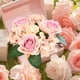 thumbnail image 5 of Lunxisen 3 Pcs Valentines Red Roses Candle Rings Wreaths Artificial Flowers Wedding Centerpieces Candle Holder with Green Leaves for Engagement Farmhouse Party, 5 of 8