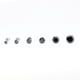 thumbnail image 5 of Pendientes de acero inoxidable de titanio y titanio japoneses y coreanos con cuatro garras y circonitas antialérgicas, 5 of 5