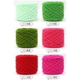 thumbnail image 4 of Nvzi Hilo grueso, hilo Ice, 100 g, 1 rollo, 150 m de longitud, ideal para bufandas, abrigos, muñecas, mantas y accesorios, hilo de poliéster, mantiene el calor, apto para ganchillo, gris claro, 4 of 5