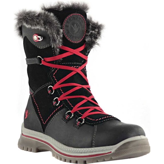 Women's Santana Canada Majesta2 Short Boot Black/Red Leather 10 M