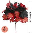 thumbnail image 2 of 4PCS Maple Leaves Stems Artificial Leaves Silk Maple Leaves Fall Bouquet for Artificial Plants Fall Floral Arrangements Halloween Decor Thanksgiving Decorations, 2 of 5