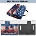 thumbnail image 5 of COEQINE Golf Cart Seat Cover Towel with Foldable Design and Carry Handle, Universal 51.2"x30.3", Comfort Quilted Polyester, 4 Front Pockets, Easy to Clean, Palm Tree USA US American Flag, 5 of 8