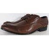 Kenneth Cole Reaction Mens Western Sky Leather Apron Toe Oxford Shoes, Tan, US 9