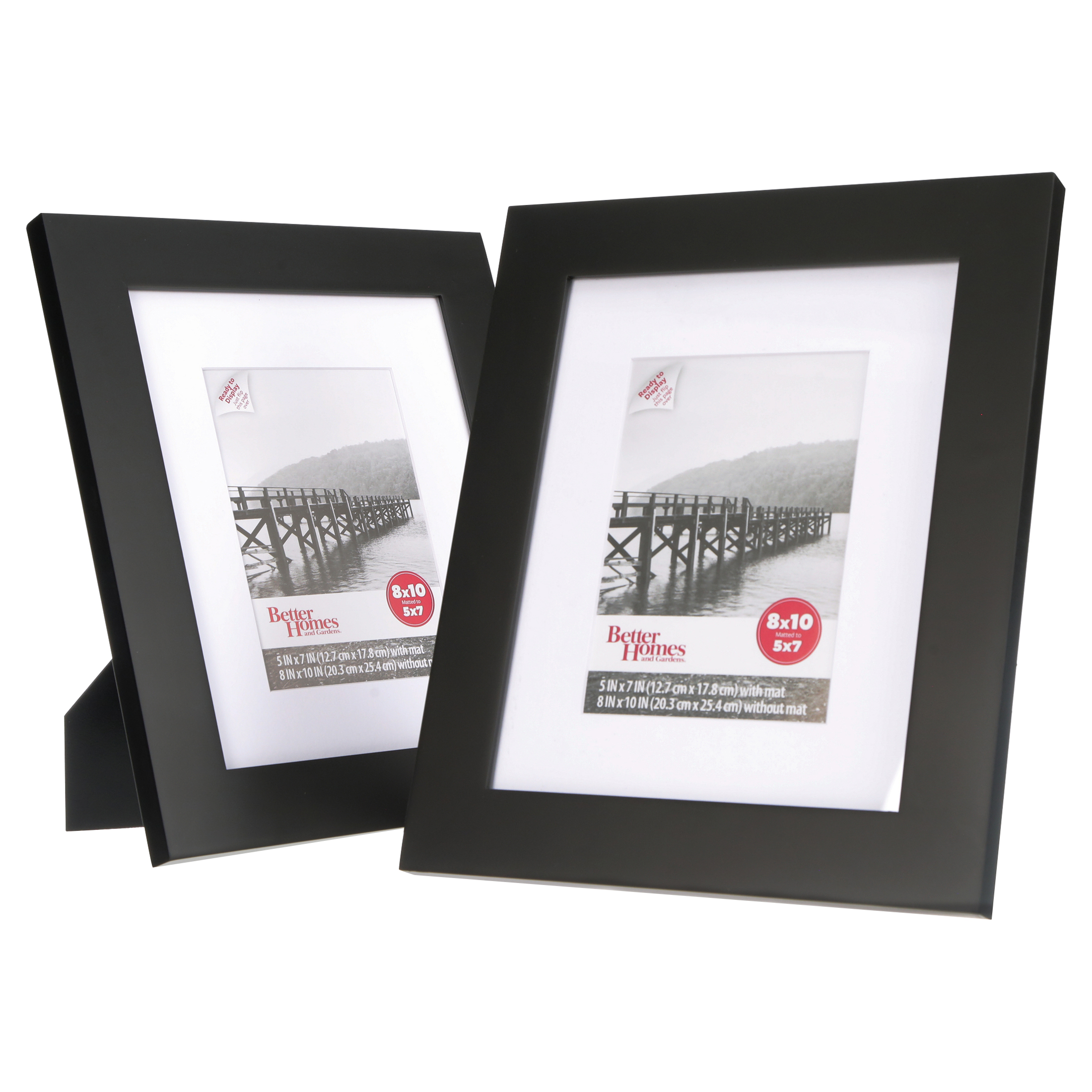 Better Homes & Gardens 8x10 Inch Wide Picture Frame, Black, Set of 2 - image 3 of 7