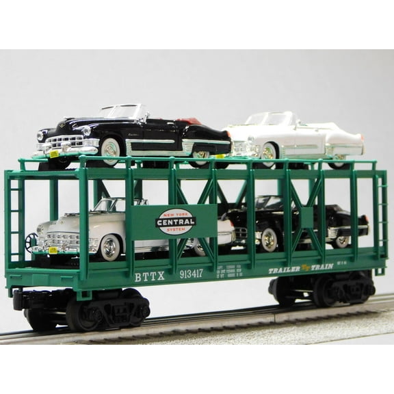 MTH RAILKING New York Central AUTO Carrier W/Cadillac Coupe 30-76878