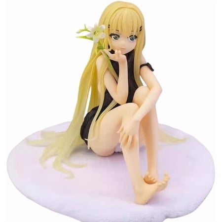 Newly Kannagi Yuuri Figure Sitting Kannagi Yuuri Action Figures 14cm/5.5inch Handmade PVC Anime Cartoon Manga Character Model Collectible Craft Gift