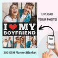 thumbnail image 4 of Custom Blanket with Photo Personalized Blankets and Throws Picture Blanket for Birthday Christmas Valentine Customized Gifts for Mom Dad Couple Girlfriend Boyfriend Wife Husband, 4 of 6